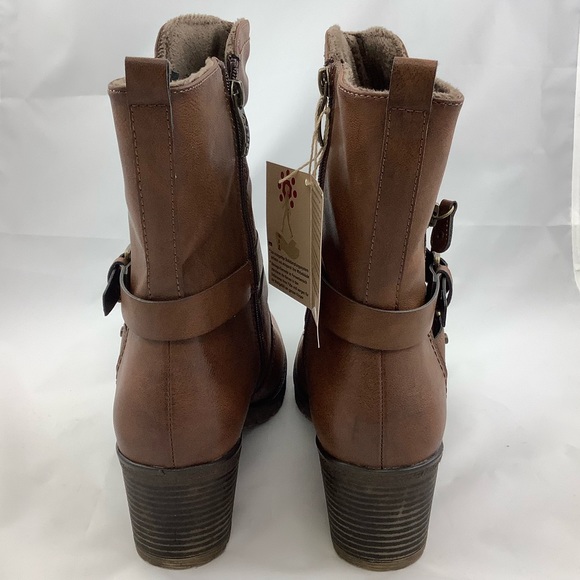 NEW ReLife Fiona Heeled Ankle Boot in Brown - Picture 6 of 7